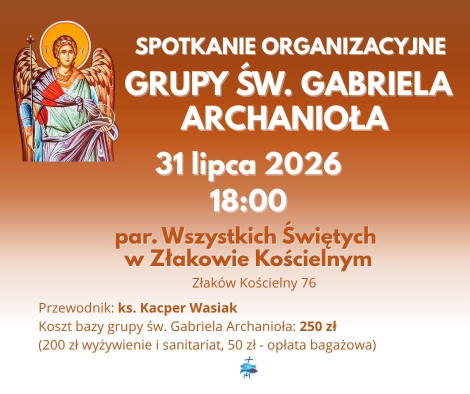 Spotkanie organizacyjne grupy św. Gabriela Archanioła